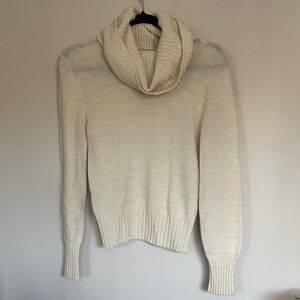 Pandora Cream Cowl Neck Sweater wool